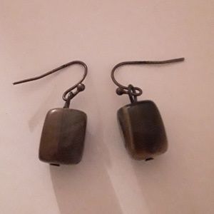 Genuine Tiger Eye Gemstone Earrings